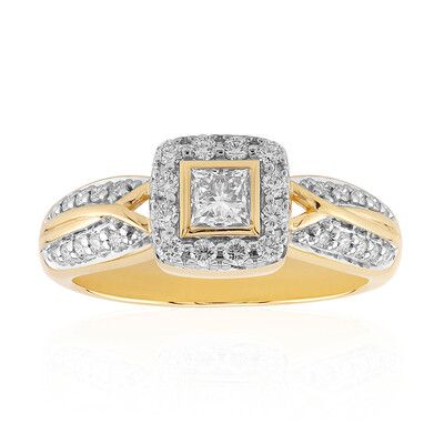 Anello in oro con Diamante IF (D) (Annette)