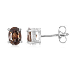 Orecchini in argento con Zircone Cannella