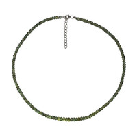 Collana in argento con Apatite Verde