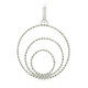 Ciondolo placcato in platino con Diamante Fancy