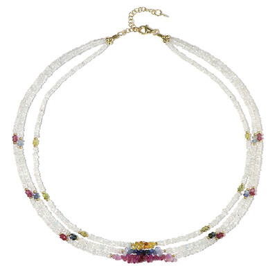 Collana in argento con Zaffiro Bianco