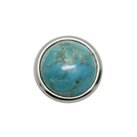 Ciondolo in argento con Turchese Kingman Mohave Blu