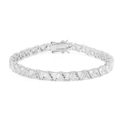 Bracciale in argento con Topazio Bianco