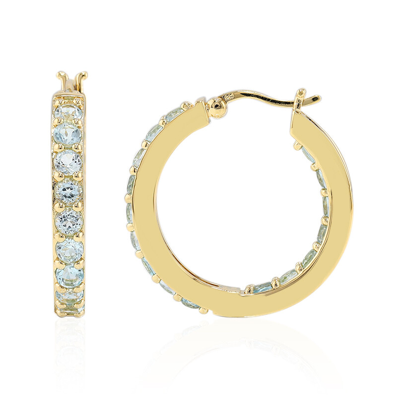 Miore – Orecchini In Argento 925 Con Topazio Blu – Gioielli Artigianali Con Certificato Di Autenticità E Astuccio