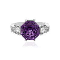 Anello in argento con Ametista Zambiana