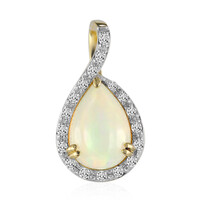 Ciondolo in oro con Opale di Welo (Adela Gold)