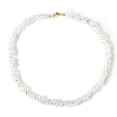 Collana in argento con Quarzo Bianco