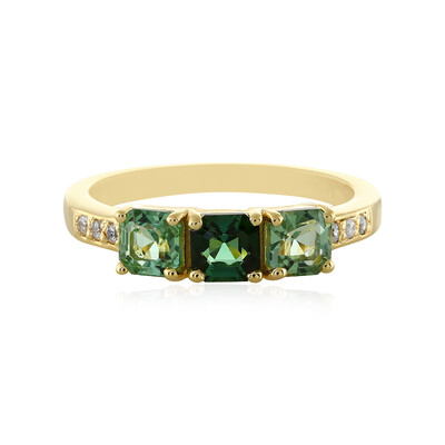 Anello in argento con Tormalina Neon della Nigeria