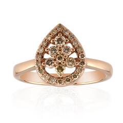 Anello in oro con Diamante Rose de France SI1 di Argyle