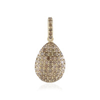 Ciondolo in oro con Diamante Champagne I2 (de Melo)