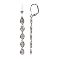 Orecchini in argento con Topazio Bianco
