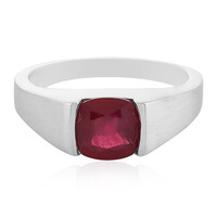Anello in argento con Rubino del Madagascar