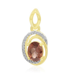 Ciondolo in oro con Apatite Rossa