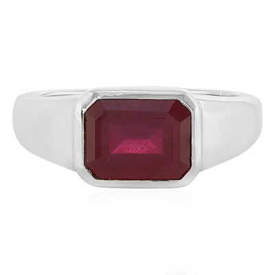 Anello in argento con Rubino del Madagascar