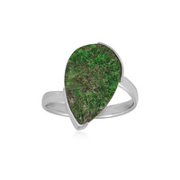 Anello in argento con Uvarovite