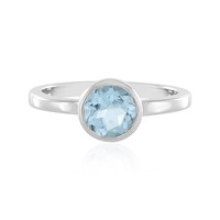 Anello in argento con Topazio Blu Cielo