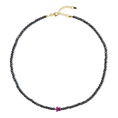 Collana in argento con Ematite Porpora