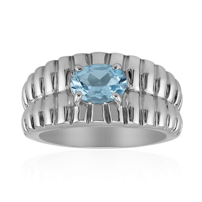 Anello in argento con Topazio Blu Cielo (TPC)