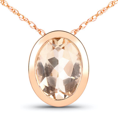 Collana in oro con Morganite