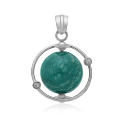 Ciondolo in argento con Amazzonite