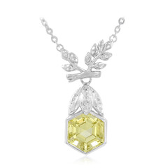 Collana in argento con Citrino Limone