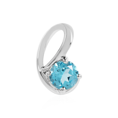 Ciondolo in argento con Topazio Blu Svizzero