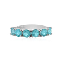 Anello in argento con Apatite Blu