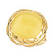 Anello in argento con Ambra Milky Baltica (dagen)