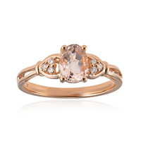 Anello in oro con Morganite AAA