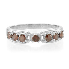 Anello da uomo in argento con Diamante Fancy