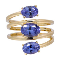 Anello in oro con Tanzanite AAA (CIRARI)
