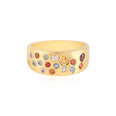 Anello in argento con Zaffiro Fancy