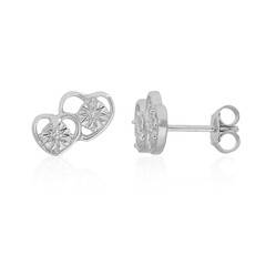 Orecchini in argento con Diamante PK (J)