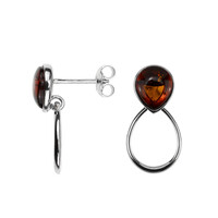 Orecchini in argento con Ambra Baltica