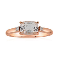 Anello in oro con Danburite Rosa del Messico