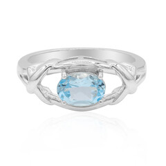 Anello in argento con Topazio Blu Cielo