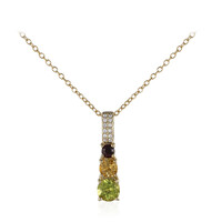 Collana in argento con Peridoto della Birmania