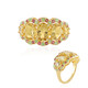Anello in argento con Berillo Giallo