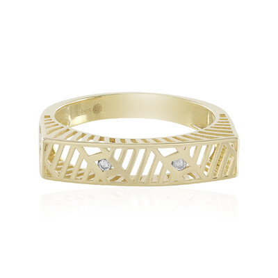 Anello in oro con Diamante I2 (J) (Ornaments by de Melo)