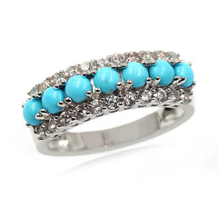 Anello in argento con Turchese Sleeping Beauty