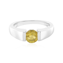 Anello in argento con Berillo Giallo