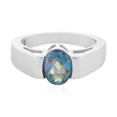 Anello in argento con Quarzo Oceano