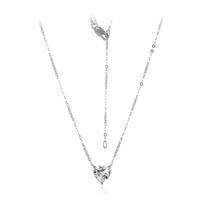 Collana in argento con Topazio Bianco
