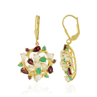 Orecchini in argento con Rodolite