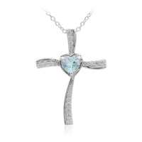 Collana in argento con Topazio Blu Cielo