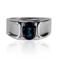 Anello in argento con Topazio Blu Londra