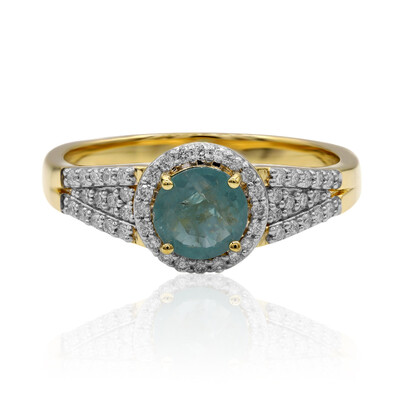 Anello in oro con Grandidierite (AMAYANI)