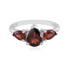 Anello in argento con Granato d’India