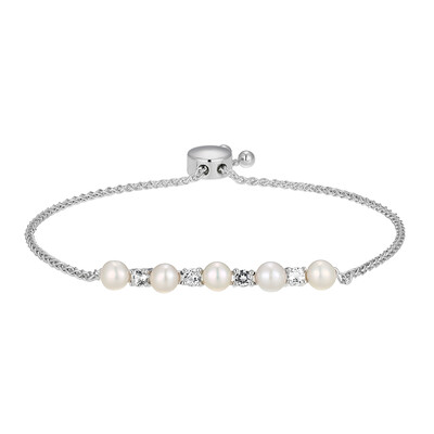 Bracciale in argento con Perla d'Acqua Dolce Bianca