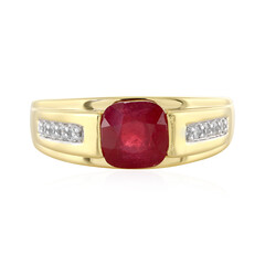 Anello in argento con Rubino del Madagascar
